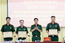 Tổng kết 15 năm thực hiện Chỉ thị 590 về thực hiện Quy chế dân chủ cơ sở trong quân đội